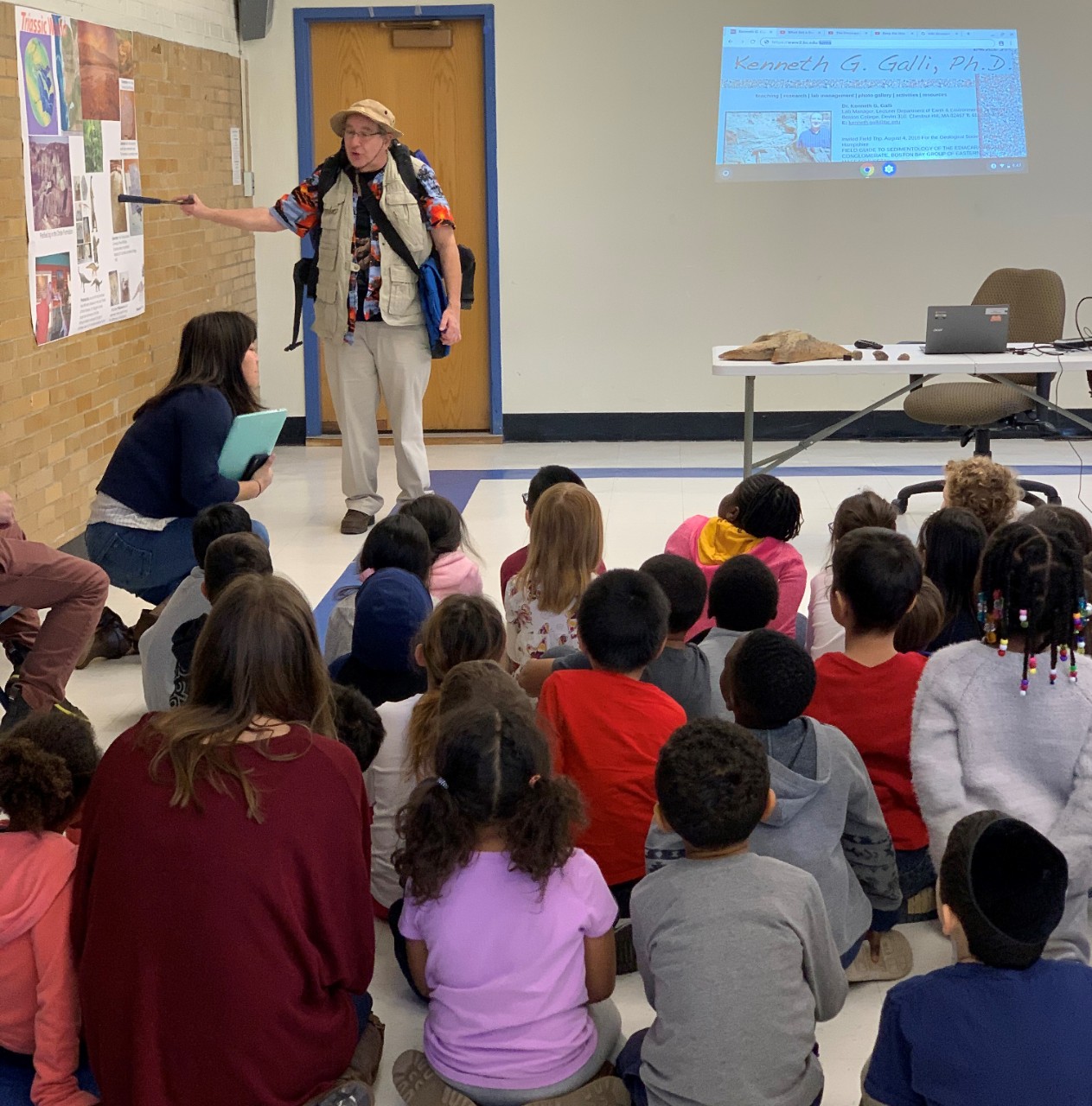 Photo of Ken Galli teaching students at the Baldwin ELPA
