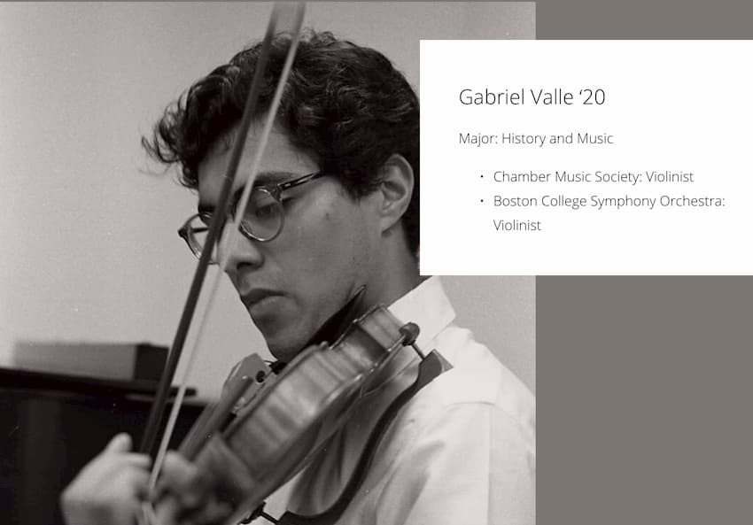 Photo of 2020 Arts Award: Gabriel Valle