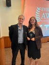 Photo of Ph.D. student Michaila Peters with Professor Gregory Fried
