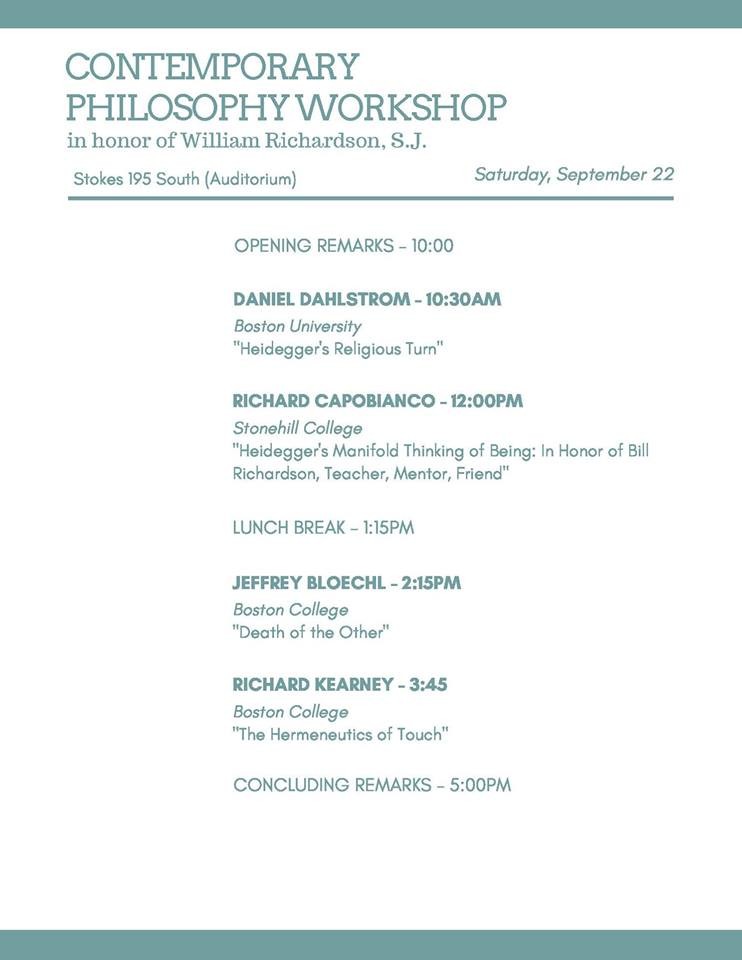 Photo of Contemporary Philosophy Workshop