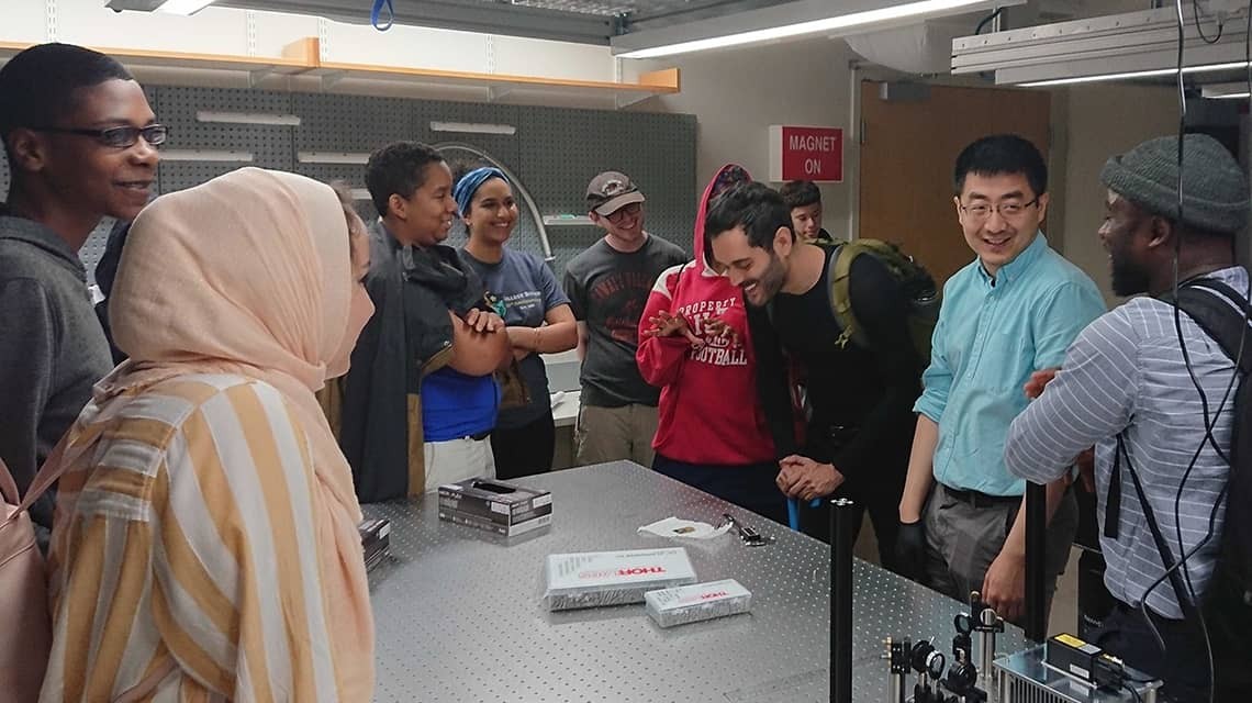 Students in a lab