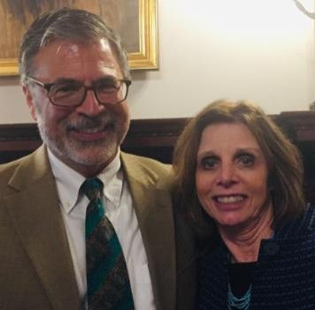 Photo of Joanna Doyle retiring administrative assistant Romance Languages Department Boston College