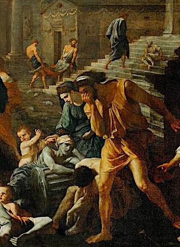 Photo of Scene from Nicolas Pouusin's painting Plague of Ashdod
