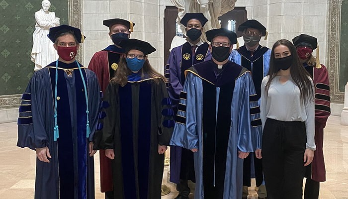 Photo of Sociology Major Larissa Truchan Inducted into the Order of the Cross and Crown
