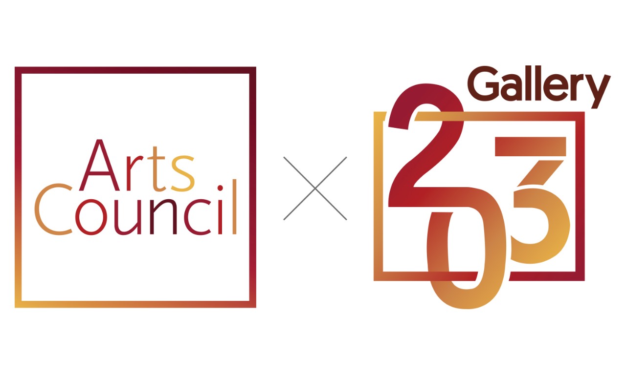 The Arts Council and Gallery 203 logos
