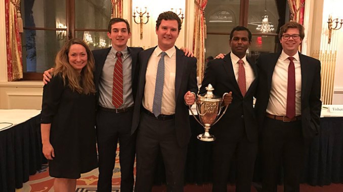 Photo of Fulton Debate Society winners 2017