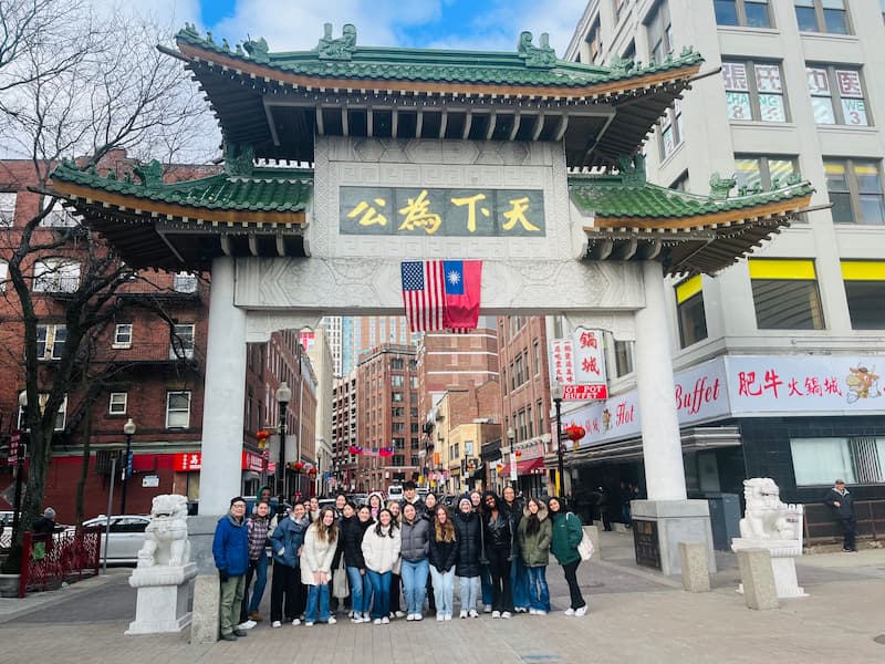 Students visit Boston’s Chinatown to reflect on sites built by Asian immigrants and inhabited by Asian Americans