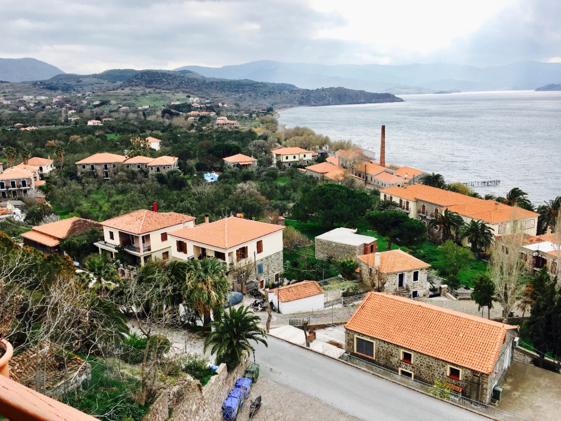 Molivos, a town on the north end of the island of Lesvos.