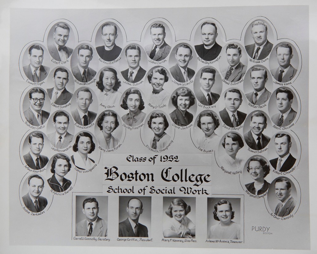 BCSSW Class of 1952 yearbook page