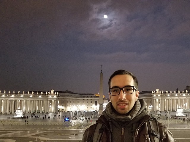 Eduardo Yespica Mendoza in St. Peter's Square