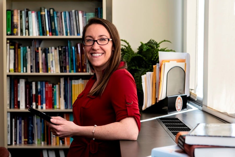 Christina Matz, an associate professor, studies how working, volunteering, and caregiving help to promote the health and well-being of people over the age of 60.