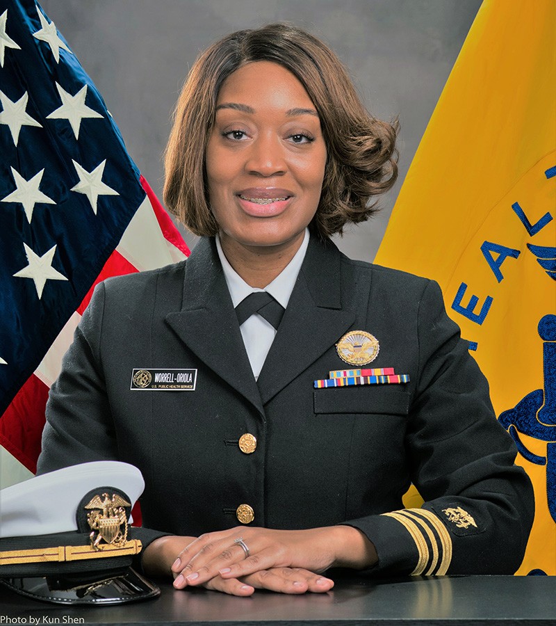 Lieutenant Commander Monique Worrell-Oriola, BA ’03, MSW ’06
