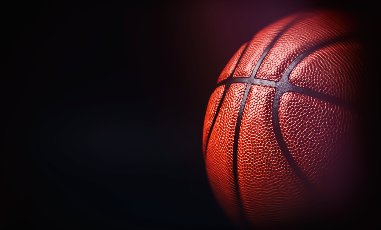 A photo of a basketball