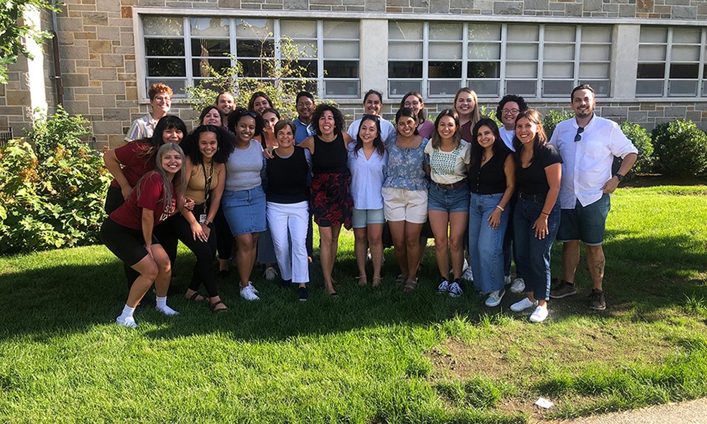 A group photo of the newest cohort of LLI students