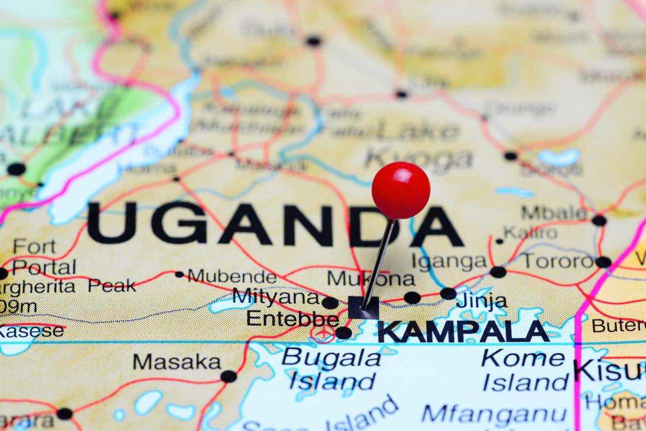 A map of Uganda