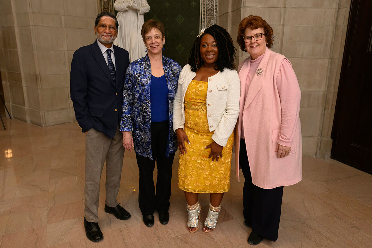 From left to right: Gautam N. Yadama, Susan Tohn, Scune Carrington, and Susan Coleman