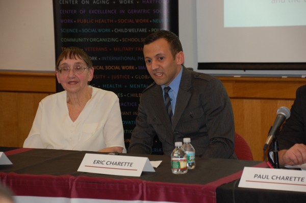 Mary and Eric at the BCSSW event “Re-envisioning Family: 237 and Counting.”