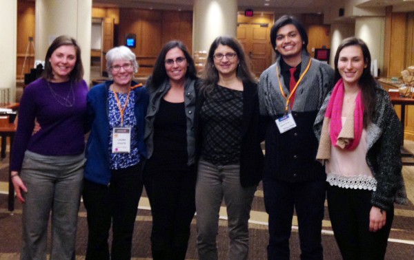 Berzin (third from left) and other representatives from Boston College attend the Ashoka U Exchange.