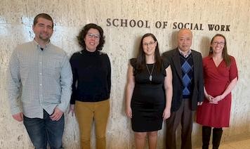 Photo of Antonia Díaz-Valdés Iriarte with her dissertation committee