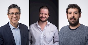 Photo of Javier Reyes, Carlos Andrade, and Ignacio Eissmann
