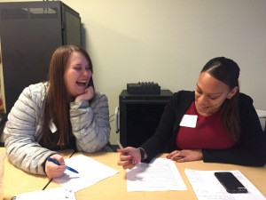 YMCA Oak Square YMCA staffers enjoying a moment during Greif’s workshop.