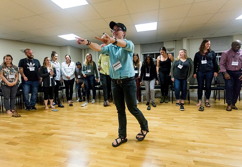 SSW-summit-1-800x550px Claire Geruson leads an ice breaker activity