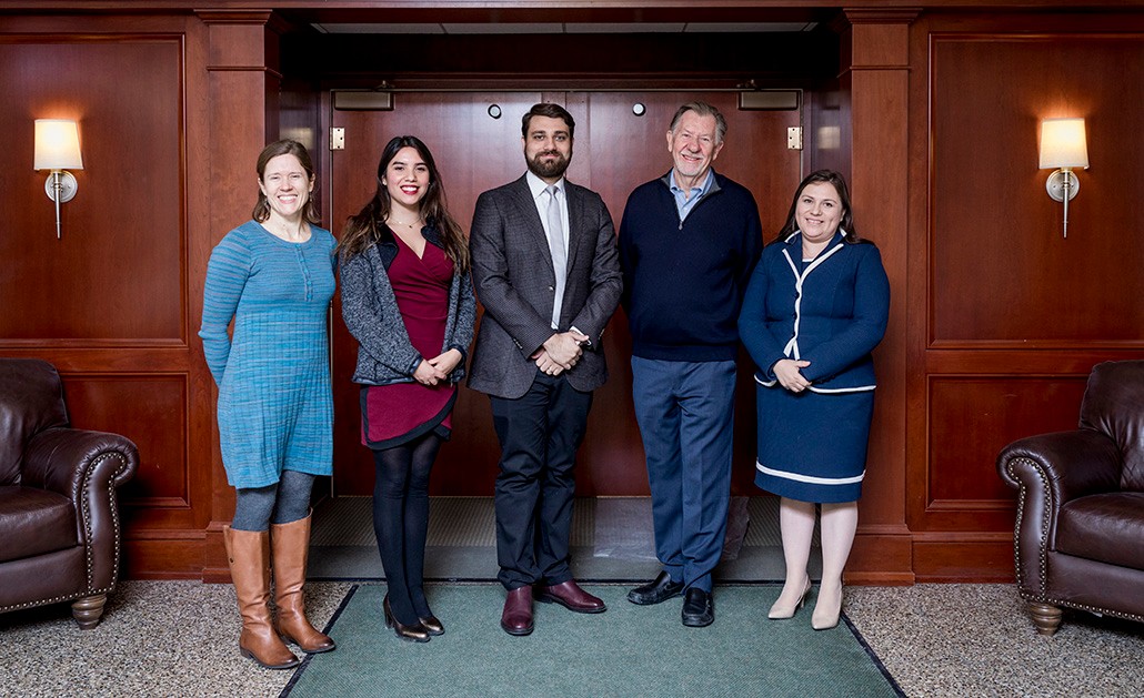 PUC-group-1030x629 From left: Mary Holper, Estefania Palacios Pizarro, Rodrigo Azócar Simonet, Westy Egmont, and Adela Gómez Trincado