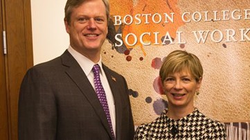 sudders-and-baker-1 Baker and Sudders at last year’s BC Social Work Health Care Forum. Photo courtesy of Chris Soldt.