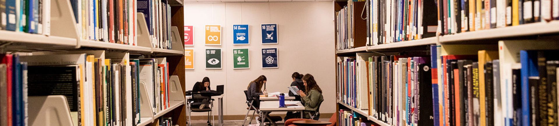 Students at the SSW Library