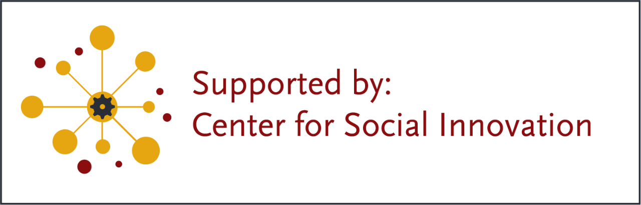 supported by the Center for Social Innovation
