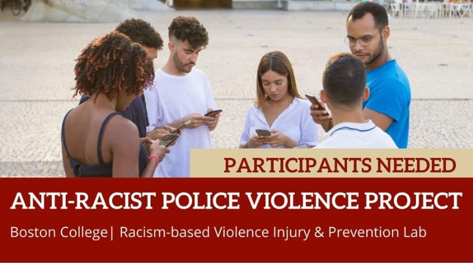 Flyer for Racism-based Police Violence among Black and Latinx Emerging Adults study