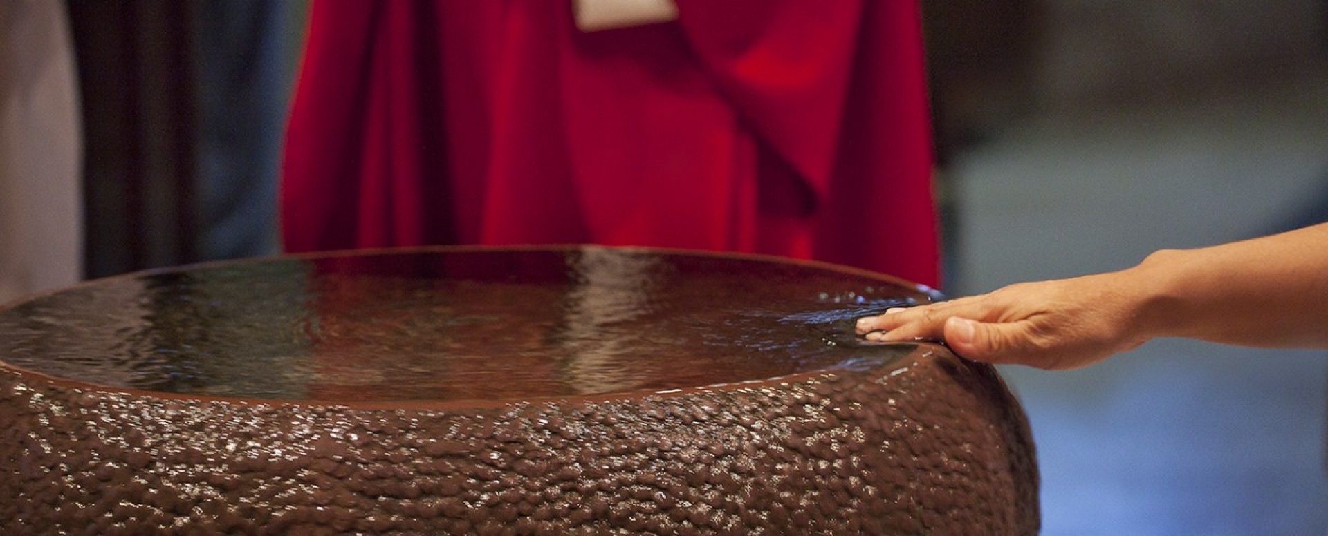 hand in holy water