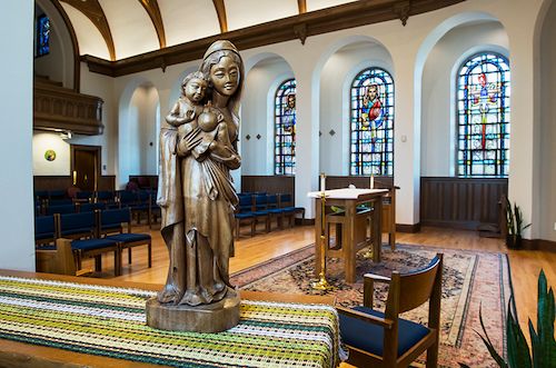 Statue in chapel