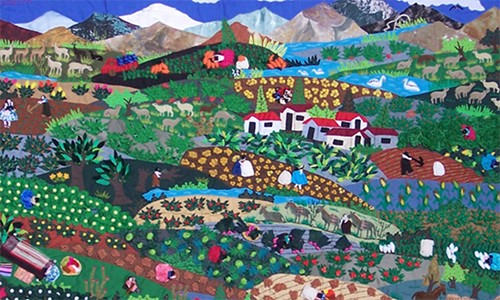 artwork of village