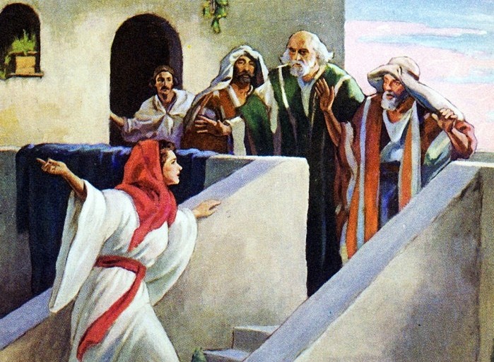 Mary Magdalene reporting the Resurrection