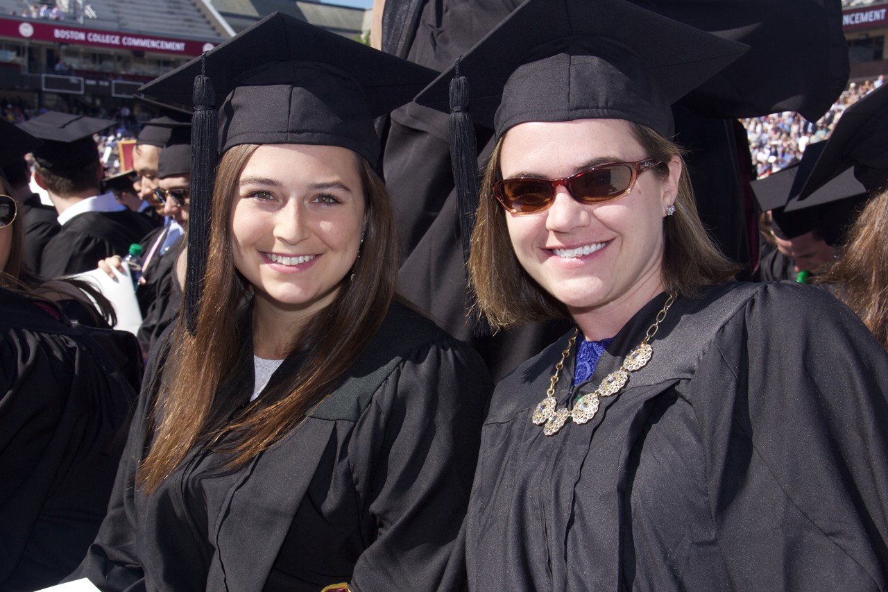 Woods College graduates at Commencement ceremonies