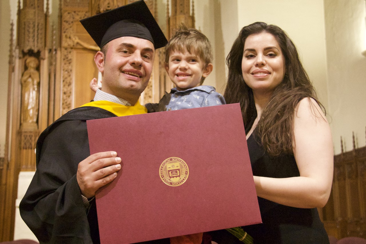 Woods College graduates at Commencement ceremonies