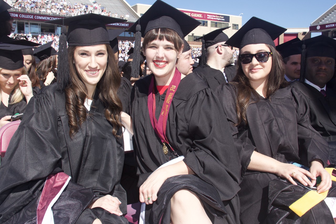 Woods College graduates at Commencement ceremonies