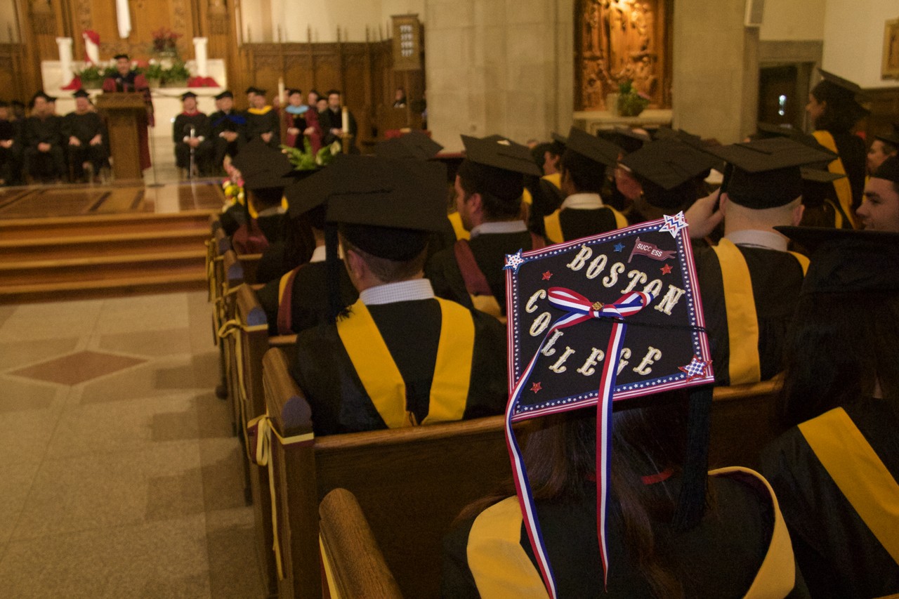 Woods College graduates at Commencement ceremonies