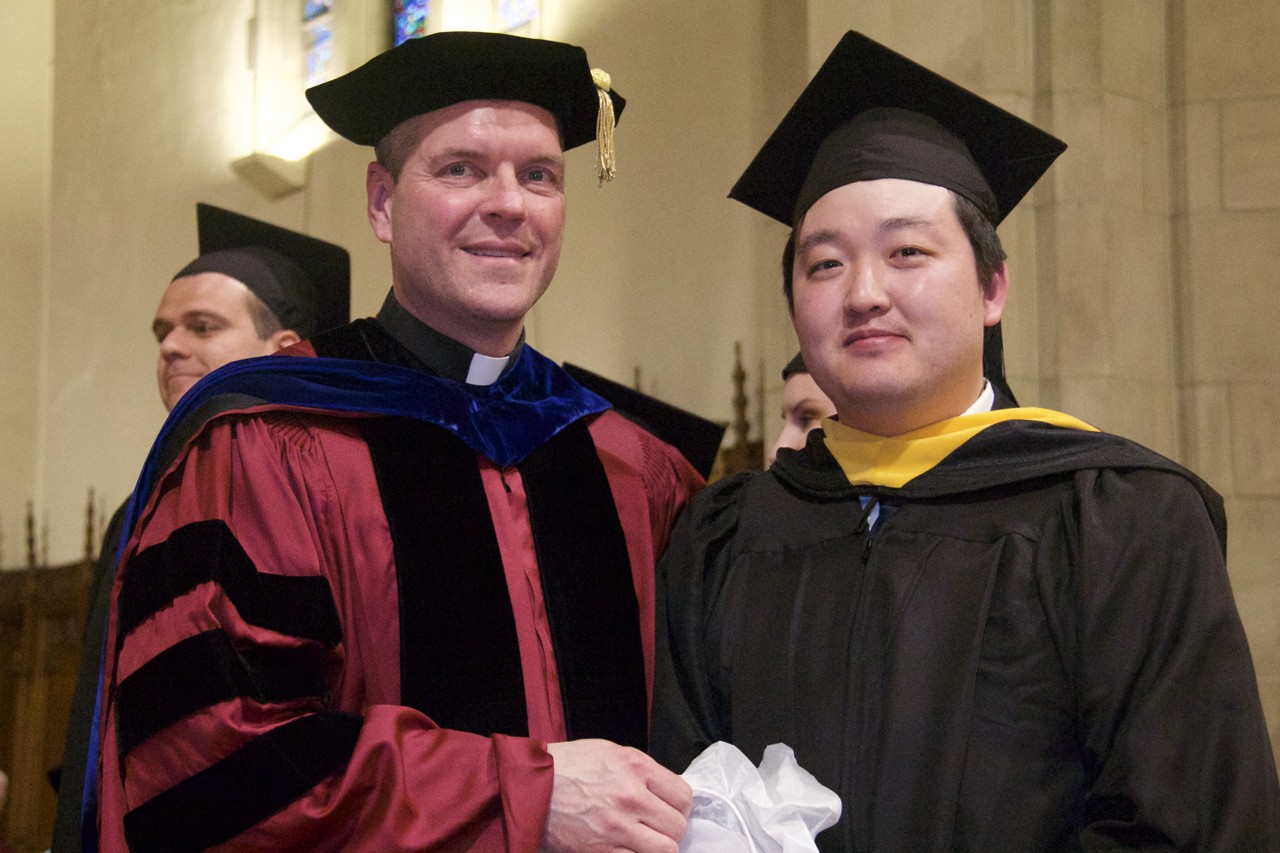 Woods College graduates at Commencement ceremonies