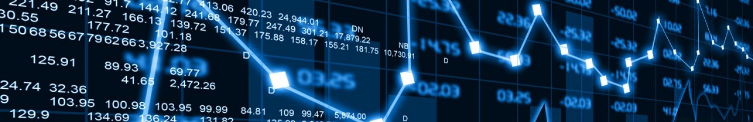 a line chart against a background of numbers, as seen at the stock market