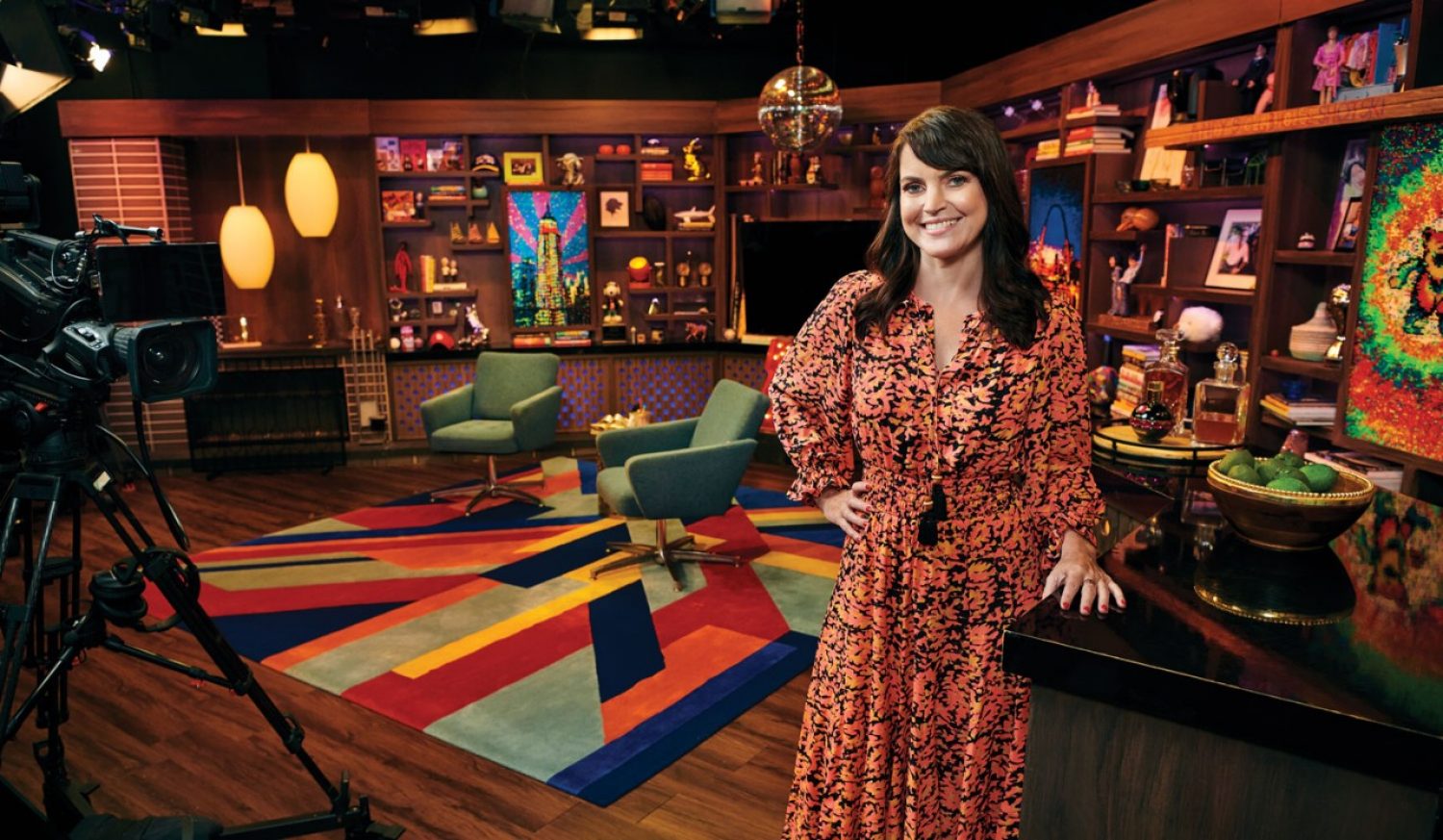 Deirdre Connolly photographed on the set of Watch What Happens Live with Andy Cohen.