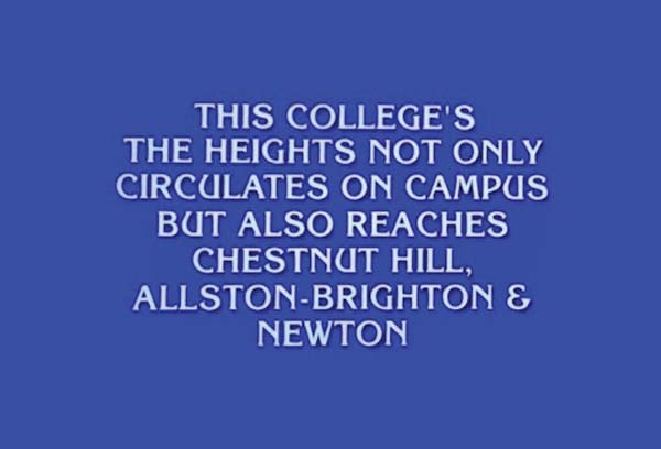 Screenshot of the Jeopardy! answer