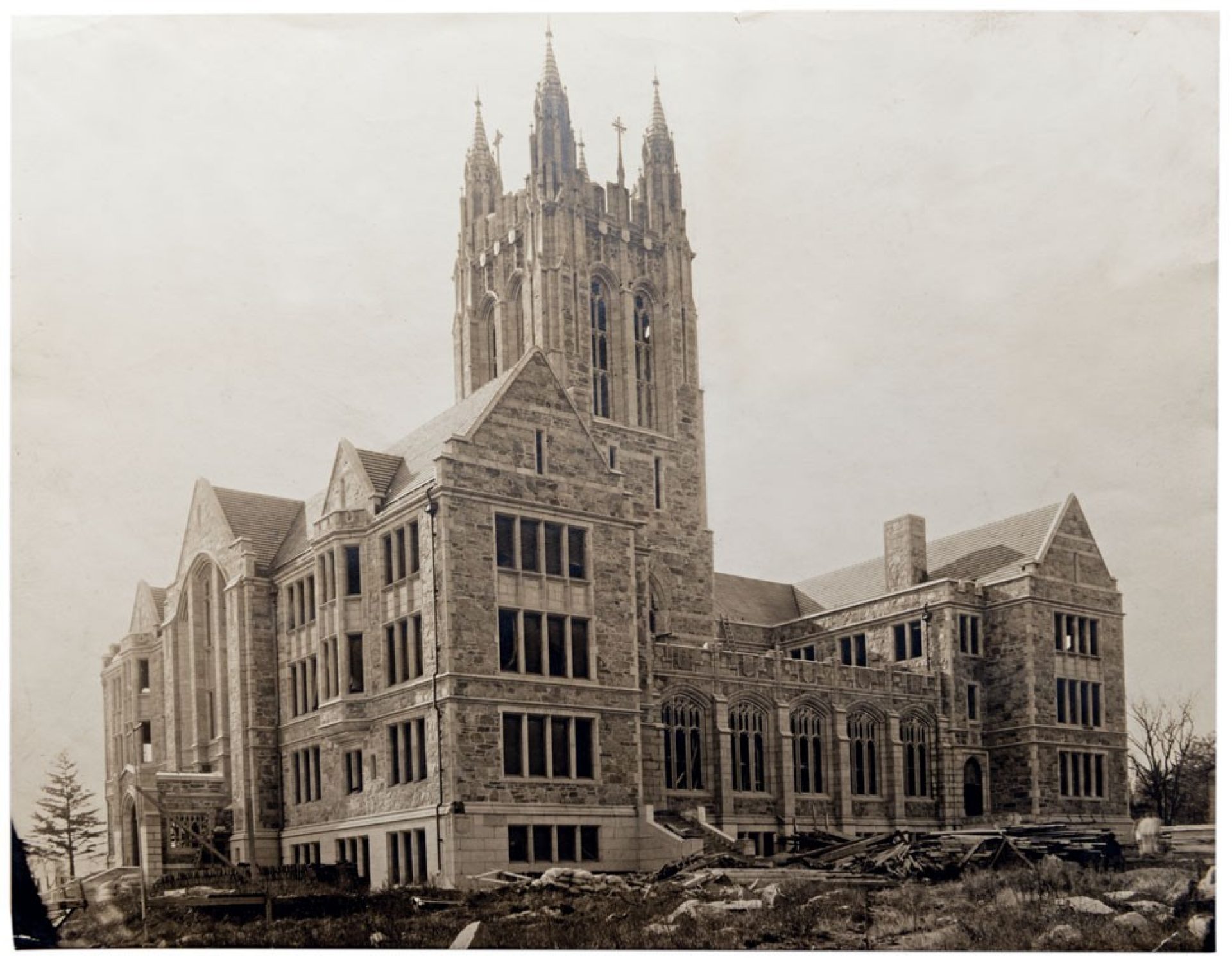 Photo of Recitation Building under construction