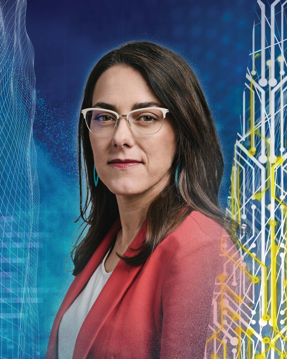 Photo illustration of Gina Helfrich