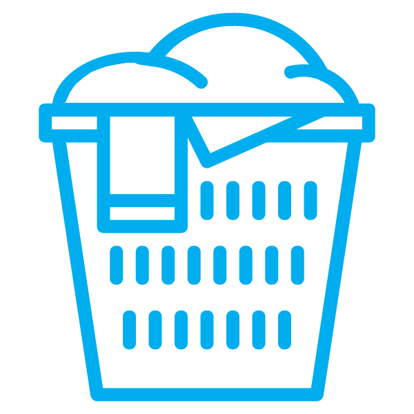 Illustration of a laundry basket