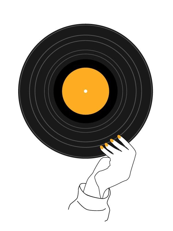 Illustration of a record
