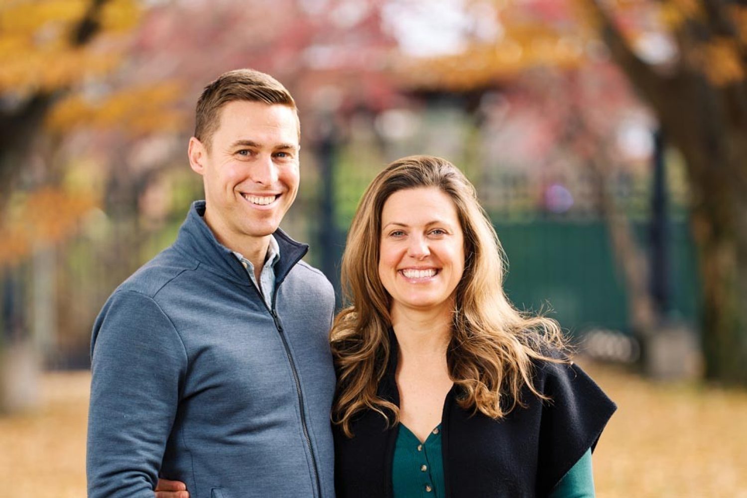 Patrick Downes ’05 and Jessica Kensky photographed in Cambridge, MA