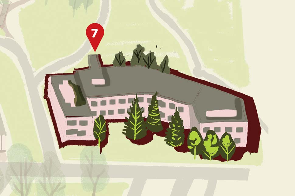 Illustration of Campion Hall