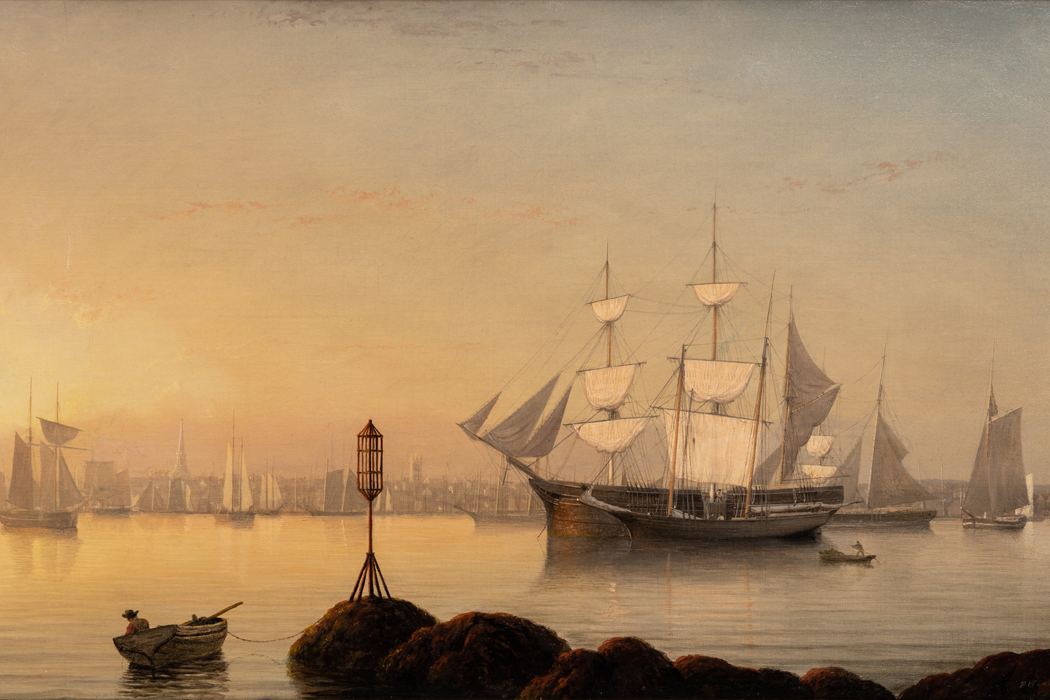 Fitz Henry Lane, View of Gloucester Harbor, 1858, oil on canvas